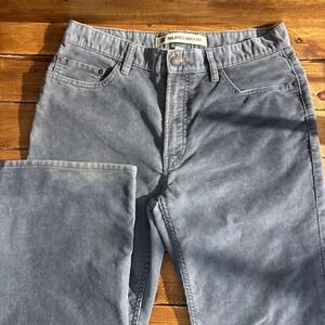 Vintage Gap Pants Mens 32x32 (31) Grey Boot Cut Corduroy Baggy Wide Leg Y2K